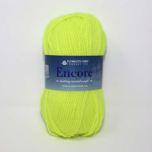 Encore Worsted Neon Yellow