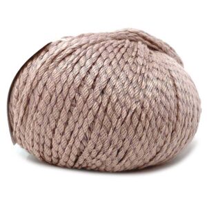 Skein of Pima Colada yarn in Sand Castle colorway