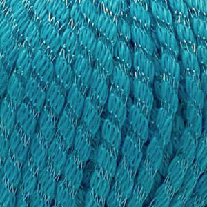 Swatch of Pima Colada yarn in Aqua colorway