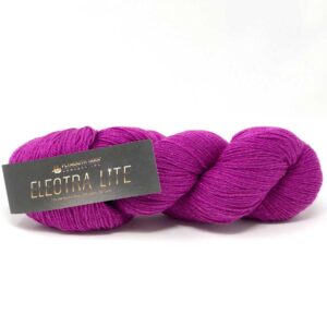 Hank of Electric Lite yarn in Amethyst colorway