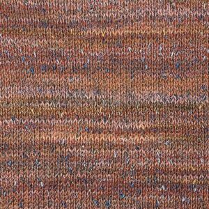 Knitted swatch of Summer Sesame yarn in colorway 5235 - Marigold